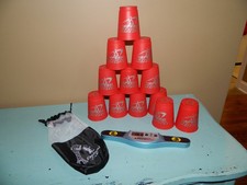 Official WSSA Speed Stacks Cups, 12 Red With Storage, Carry Sleeve  Timer