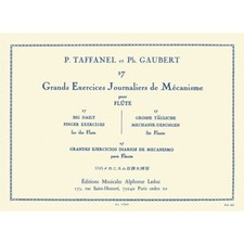 17 Grands Exercises Journaliers De Mecanisme Pour Flute / 17 Big Daily Finger