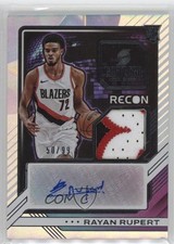 2023-24 Panini Recon Rookie Jersey Auto 50/99 Rayan Rupert #RJA-RUP Auto 0x5w