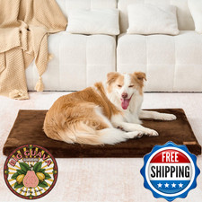 LIORCE Dog Crate Pad Large Dog Bed Removable Washable Cover Waterproof XL Memory