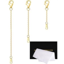 Necklace Extenders Gold Chain Extenders for Necklaces Extensions Sterl