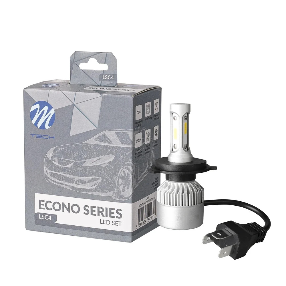 Ampoule H4 LED anti fatigue oculaire pour remplacer vos phares jaunes et faibles de voiture