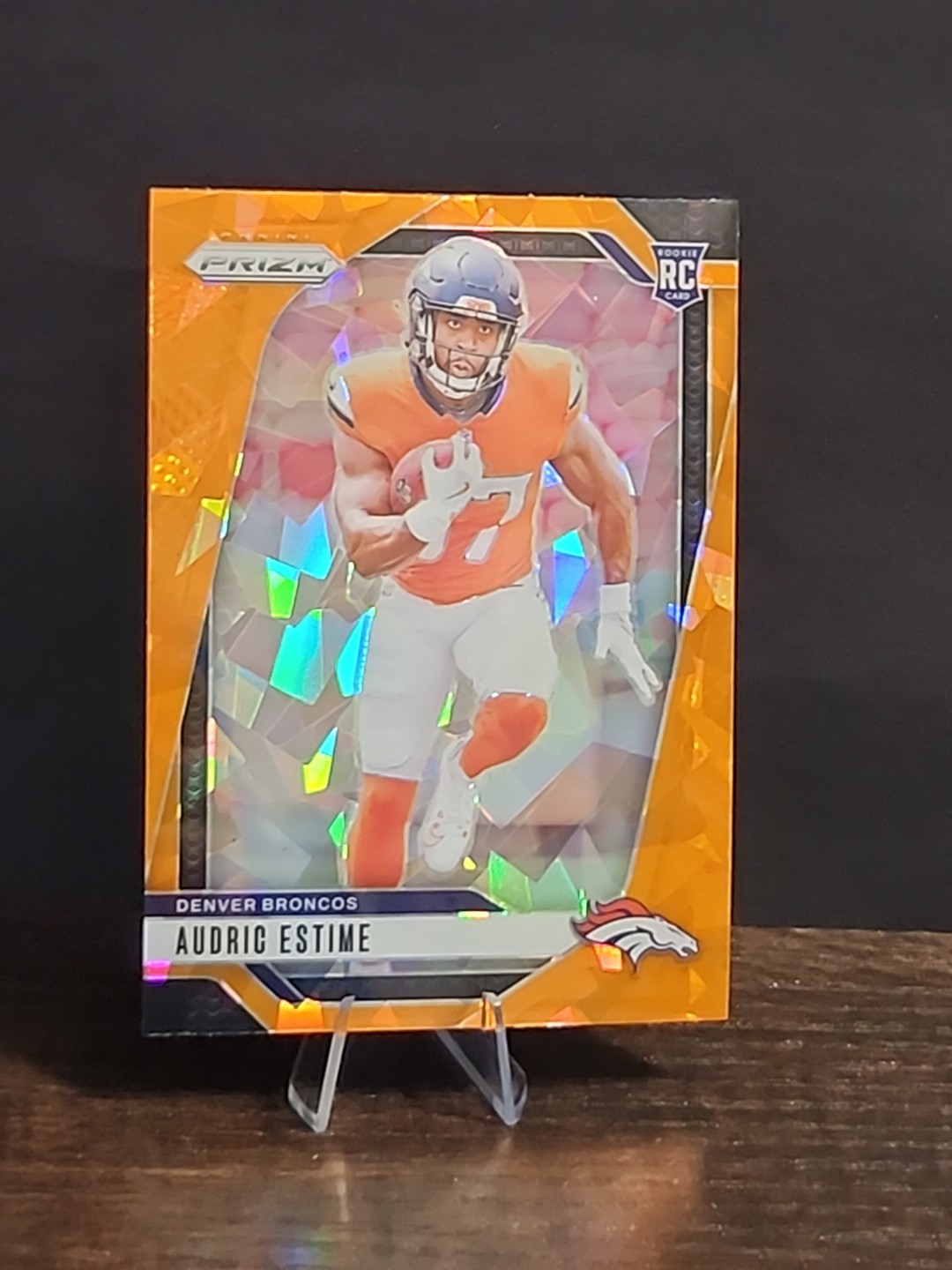 2024 Panini Prizm - Audric Estime Orange Ice #306 (RC)