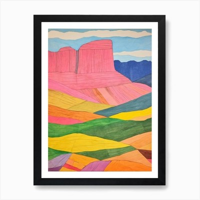 Mount Roraima Südamerika 3 Farben gerahmtes Wandbild Poster Leinwanddruck Bild