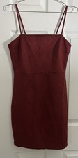 Y2K TRAC SPAGHETTI STRAP VELOUR RED DRESS