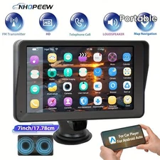 7'' Portable Wireless Apple CarPlay Android Auto Touch Screen Car Radio Stereo.