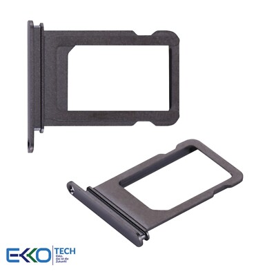   iPhone X Sim Card Tray Slot Fach Karten Halter Halterung Schlitten Schwarz  