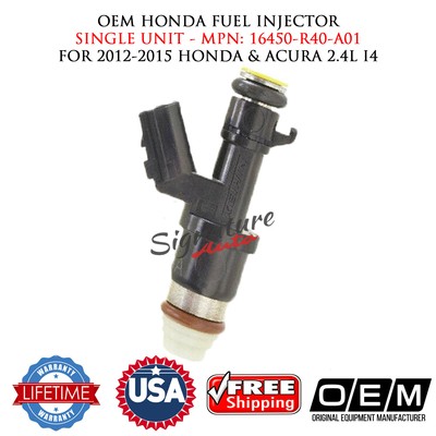 Set of 4 Honda OEM Keihin Fuel Injectors For 2013-2015 Honda CIVIC 2.4L