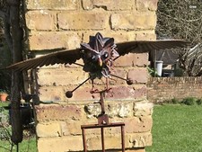 Owl Rocking Garden Ornament Stake Lawn  Metal Gift Present Quirky