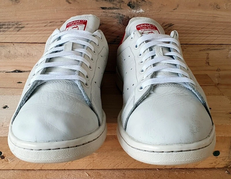 Adidas Stan Smith Low Leather Trainers UK10 US10.5 EU44.5 B37898 White Red
