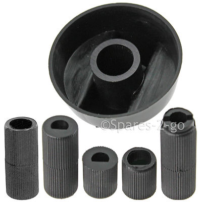 Brandneu Universal Creda Herd Backofen Kochfeld schwarz Bedienknopf & Adapter