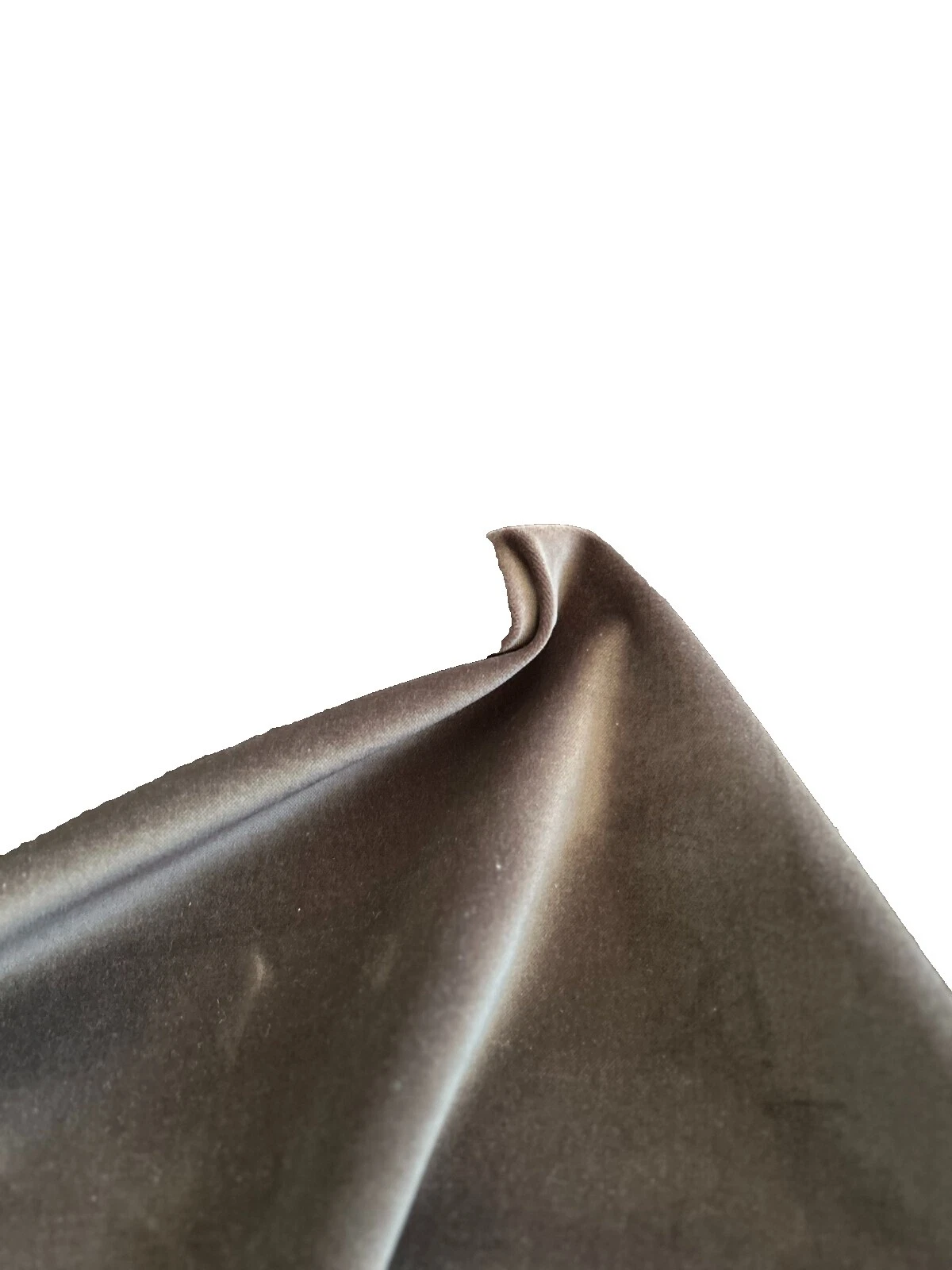 Sólido de terciopelo marrón/telas artesanales liso