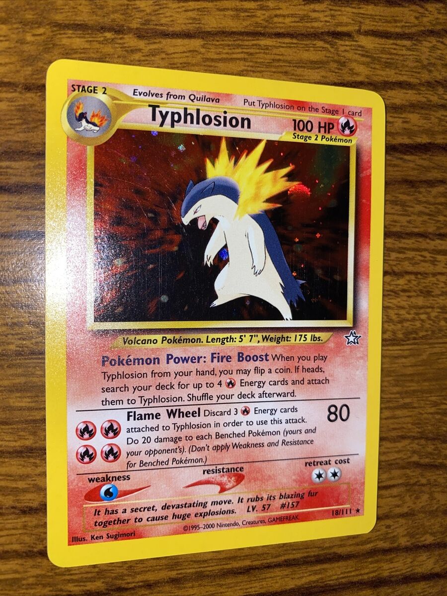 Pokemon - Typhlosion - HoloFoil Raro! - Neo Genesis - 18/111 - Veja as  fotos!