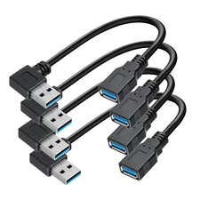 Saitech IT 4 Pk 15CM USB 3.0 Extension Cable Type a Male to Female High-Speed Co