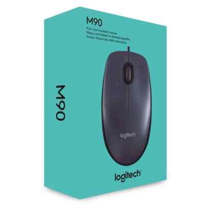 Logitech M90 kabelgebundene optische Maus - USB