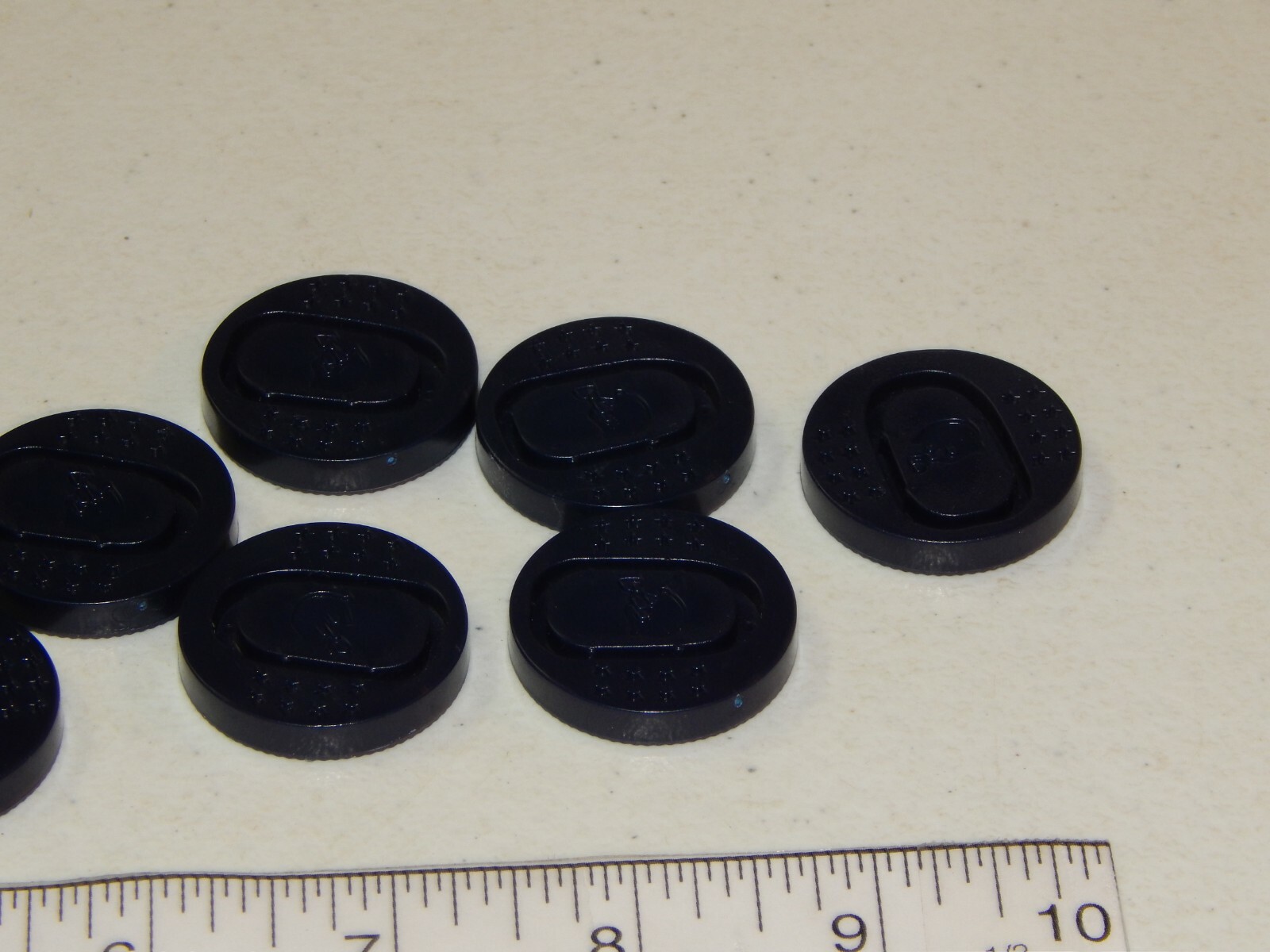 Dallas Cowboys Checkers Board Game Replacement 12 Blue Checker Pieces