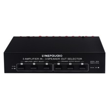 3-IN-3-OUT passive Amplifier / Speaker Splitter Audio Switcher Box Selector New