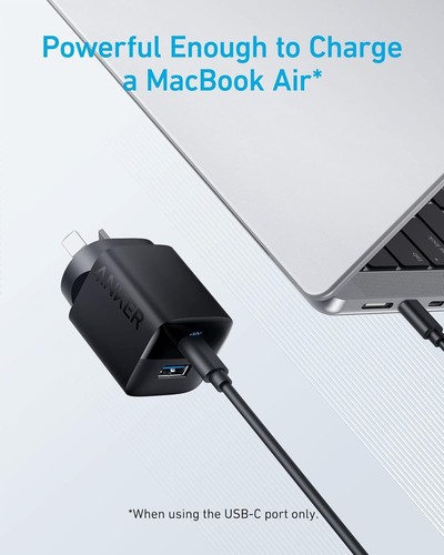 Anker 323 Charger USB C Charger 33W 2 Port Compact Charger for iPhone 15 15 Pro - Picture 4 of 7
