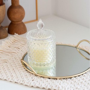 Mirror Cake Tray Countertop Trinket Plate Holder Party Snack