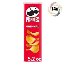 14x Cans Pringles Original Flavored Potato Crisps Chips Snack - 5.26oz