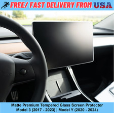 Matte - Premium Tempered Glass Screen Protector for Tesla Model 3 and Model Y