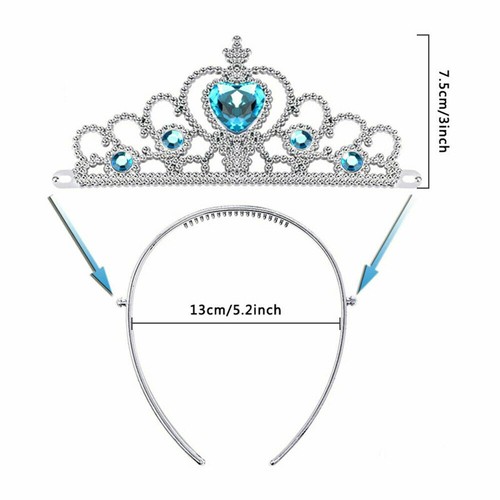 Princess Dress Up Accessories Crown Tiara Glove Wand Toy Gift for Little Girls - Picture 10 of 37