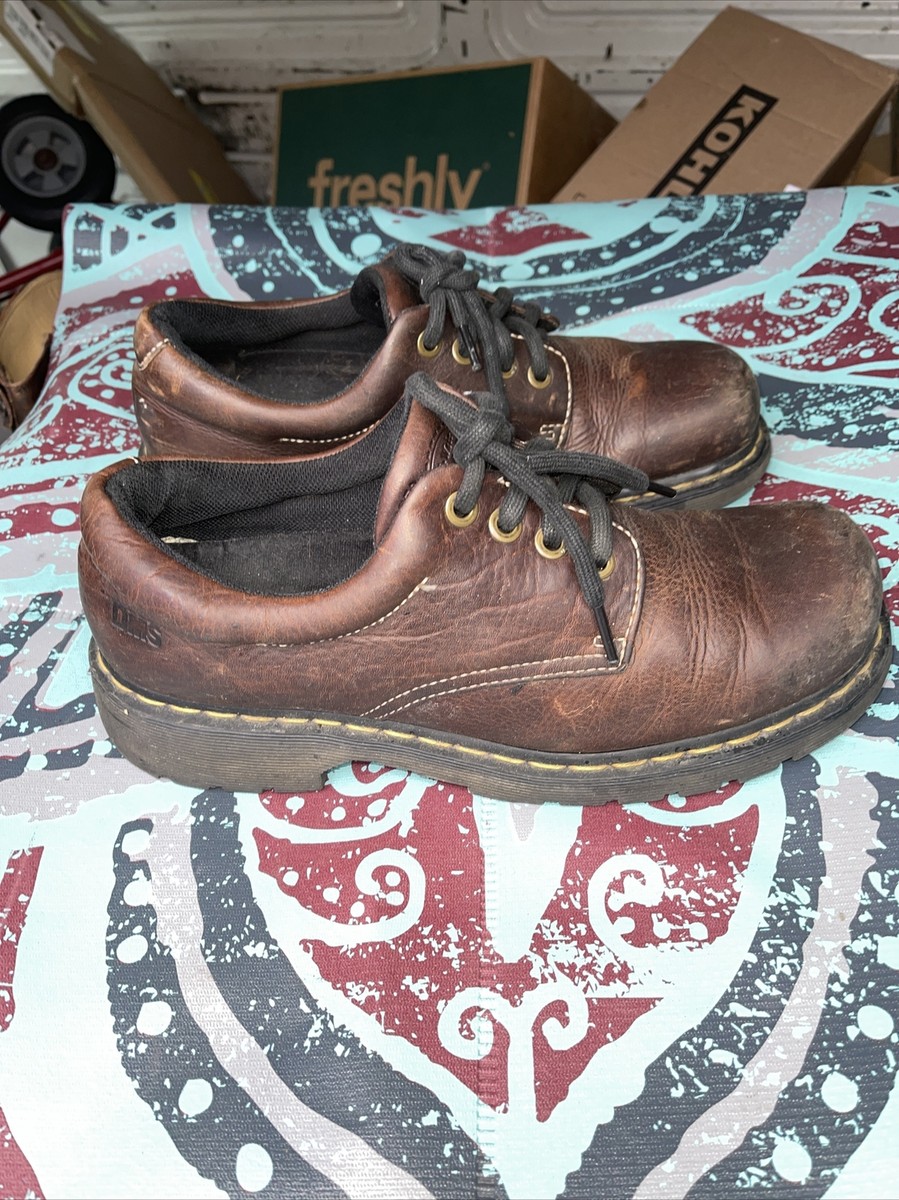 Dr. Doc Martens 11290 Dark Brown Leather Lace-Up Oxford Shoes