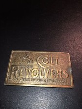 Rare USA Made Colt Revolvers The World's Right Arm Belt Buckle