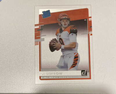 2020 Panini Chronicles Football NFL Joe Burrow Rated Rookie Clearly Donruss