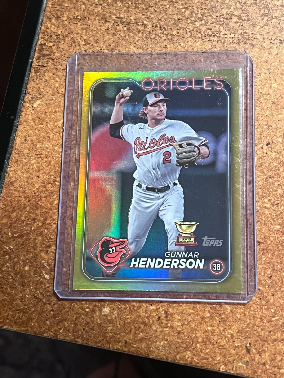 2024 Topps Baseball Gold Foil # 450 Gunnar Henderson