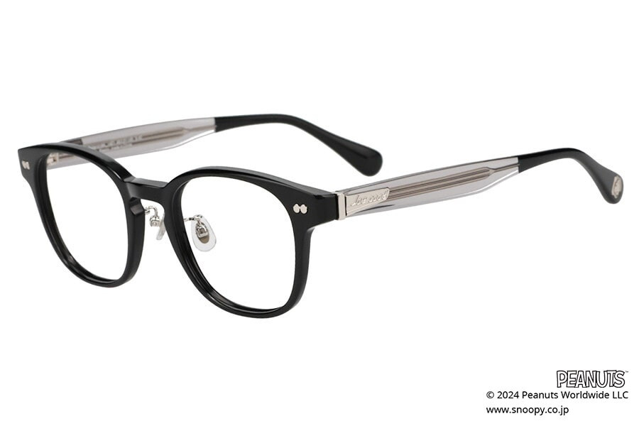Peanuts Snoopy Glasses Eyeglass Frame JOE COOL ZN241018-14E1 Black