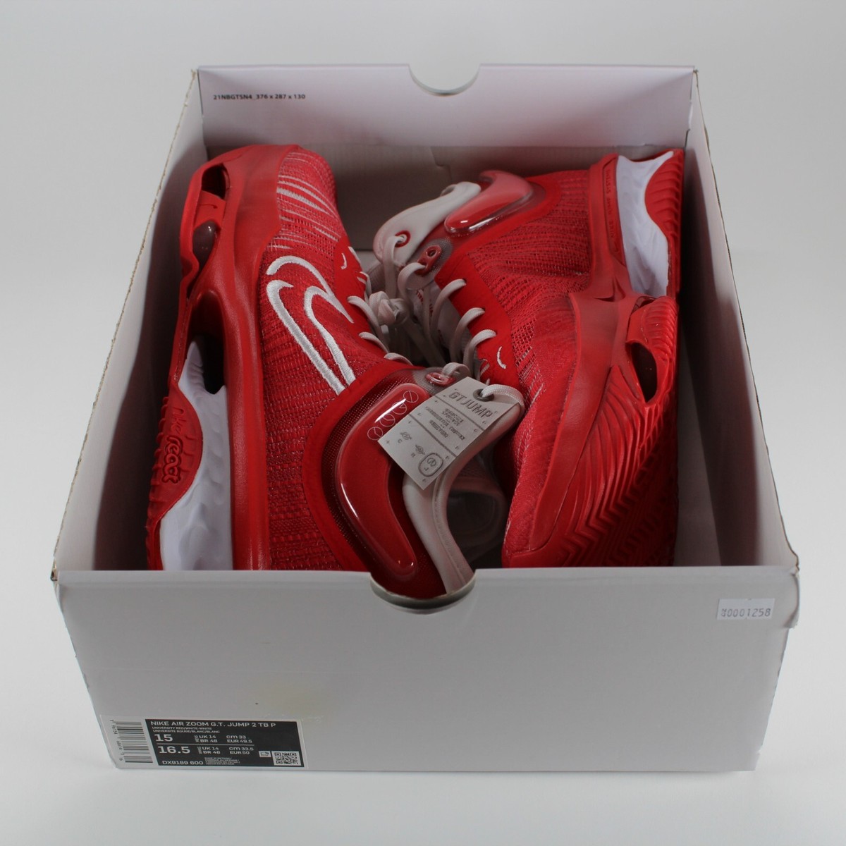 Nike Air Zoom G.T. Jump 2 TB Promo Red White DX9189-600 Men's Size