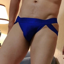 ZONBAILON Low Waist Breathable Elastic Large Bag Hip Lift Men's Double Thong