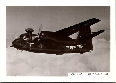 Vintage Aircraft Photo Postcard - GRUMMAN S2F-2 SUB KILLER