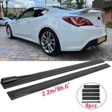 86.6'' Side Skirts Splitter Extension Lip Body Kit For Hyundai Genesis Coupe