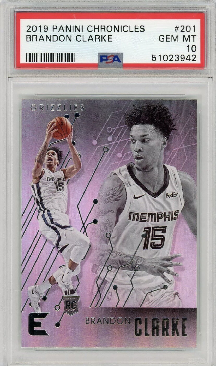 2019 Panini Chronicles Essentials Brandon Clarke ROOKIE RC #201**PSA 10 GEM MINT