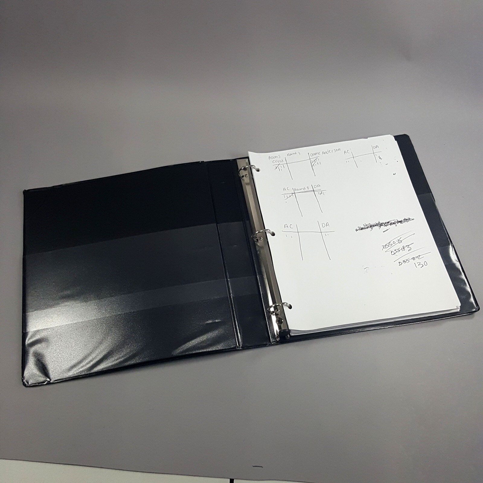 Image 5 of CREED III 3 - Screen Used DAZN Fight Commentator Binder with Notes - COA