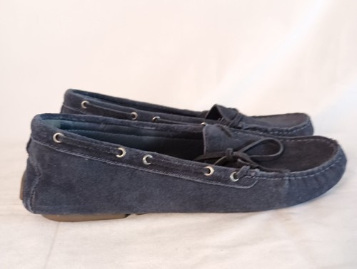 J.Crew Blue Suede Driving Moccasins Women’s Size 10.5 Chic & Comfortable Loafers