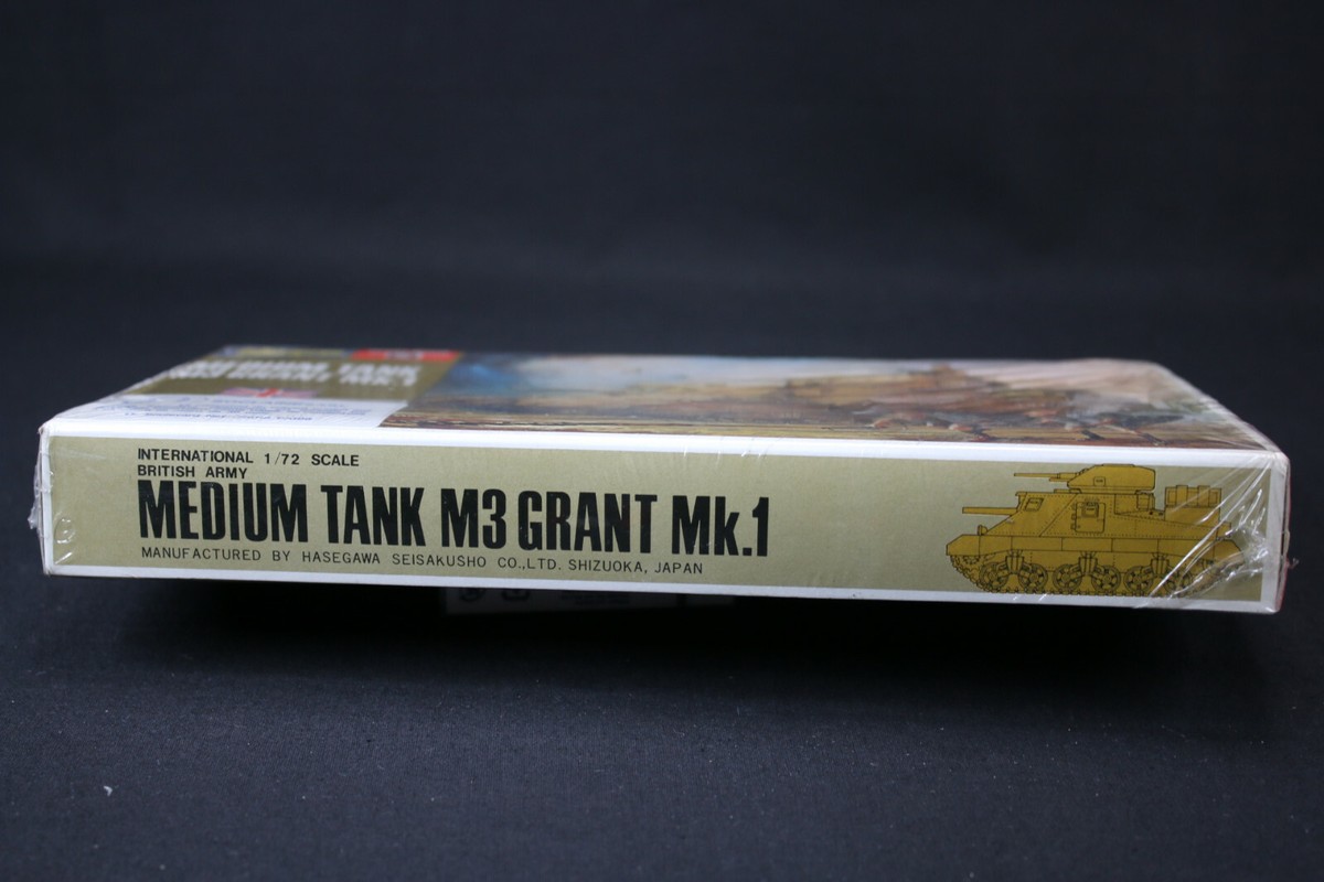 Maquette Hasegawa 1/72 Char British Army Medium Tank M3 - MB 005 250 - Occasion Blister