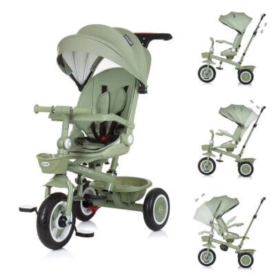 Chipolino Tricycle Marathon 2 in 1 Dreirad, Sitz umkehrbar, Gummiräder, Dach