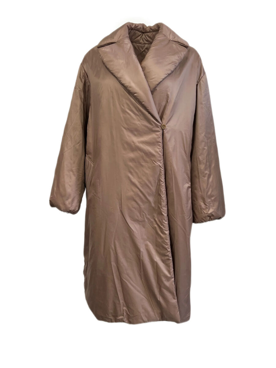 MAX MARA Women's 'The Cube' Greenco Beige Cameluxe Long Coat MAX MARA Women's 'The Cube' Greenco Beige Cameluxe Long Coat