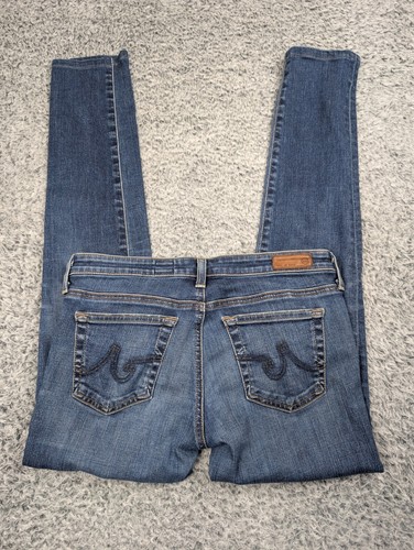 AG Adriano Goldschmied Women's The Legging Ankle Jeans - Super Skinny Low Rise Stretch Denim In Sun Faded Worn Ground