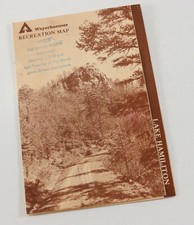 Vtg Weyerhaeuser Recreation Map Lake Hamilton Pamphlet Boy Scout of America BSA