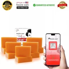 Original Kojie San Skin Lightening Soap for Dark Spots & Scars, 10 Bars 65g