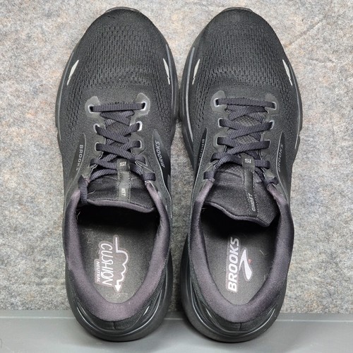 Brooks Ghost 15 scarpe da corsa uomo 11,5 D nere sneakers comode stringate - Foto 7 di 11