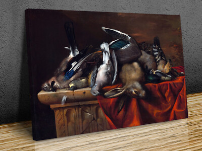 Still Life with Trophies of the Hunt canvas print art wall framed or print only