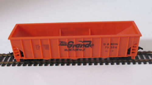 Hopper 3 bay RioGrande D&RGW 78556 Orange plastic Model Prower in box #9179 HO. - Picture 9 of 22