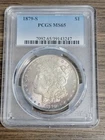 1879-S $1 Morgan Silver Dollar Coin- PCGS MS65 Nice Toning