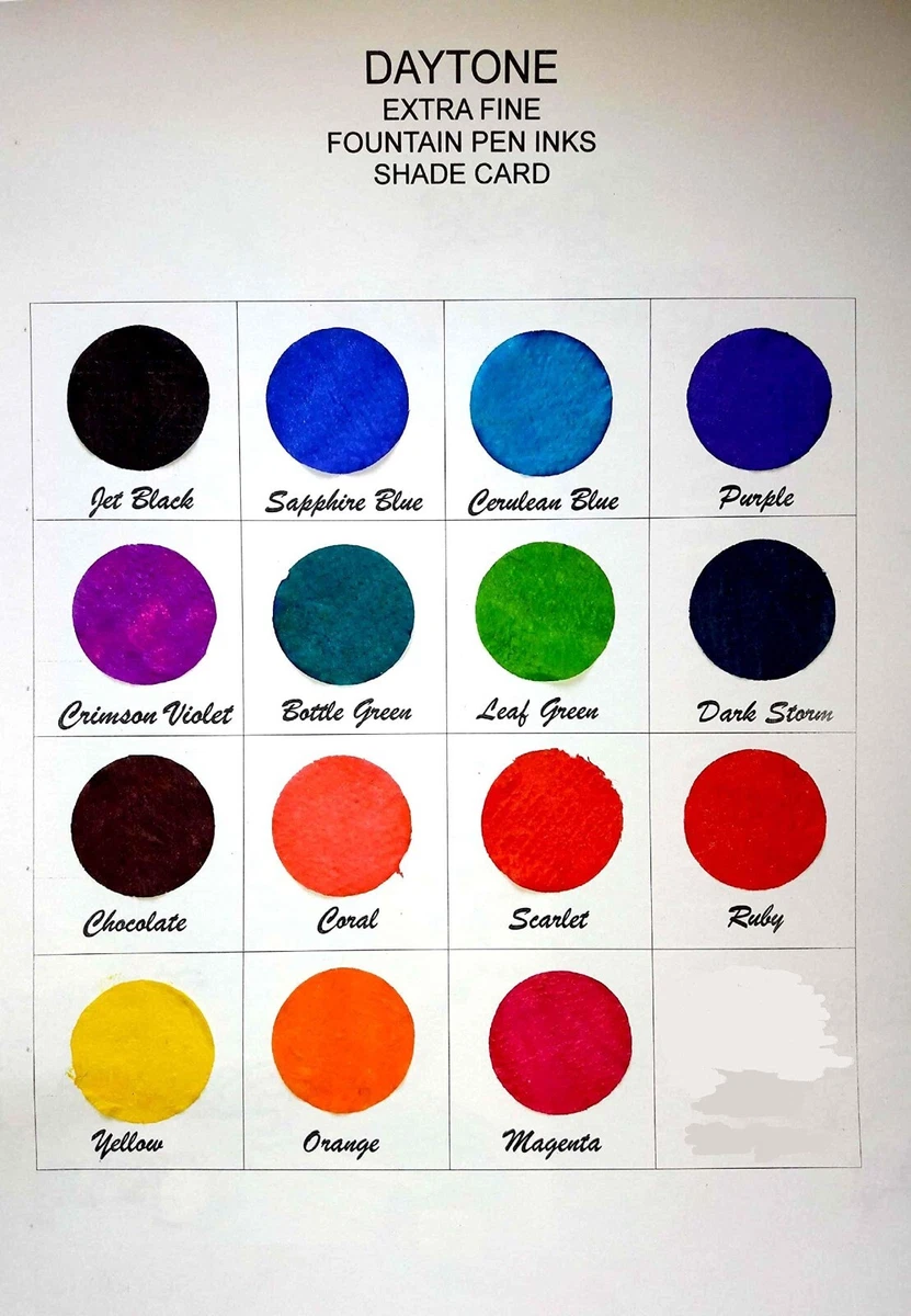 Pen Ink Color Shade