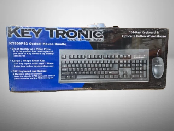 Key Tronic KT800PS2 104-Key Keyboard/Mouse KT800P2M Bundle FAST FREE SHIPPING b - Image 2 of 3